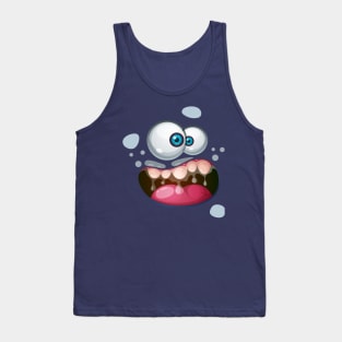 Scary Halloween Monster Face Screaming Tank Top